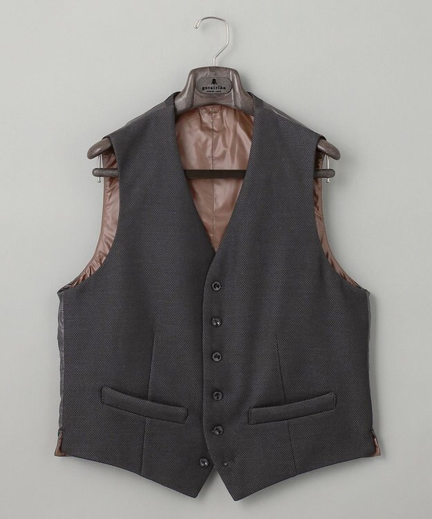 GOTAIRIKU 【ビジネス用インナーダウン】ブリスターバーズアイ インナーダウンベスト グレー系8