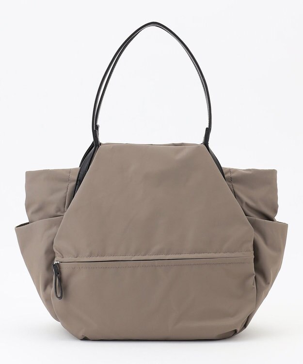 Y'SACCS 【MIPAN regen】ふんわりタックトート　Mサイズ グレージュ