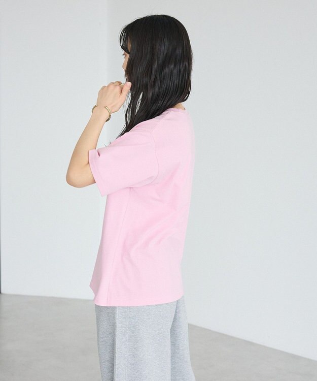 CRAFT STANDARD BOUTIQUE ツイストロゴハーフスリーブTシャツ Pink