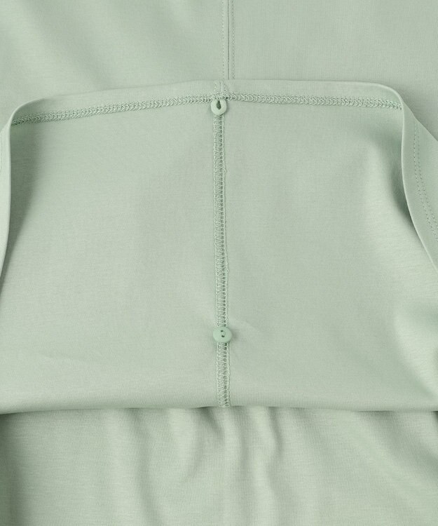 J.PRESS LADIES L 【2WAY】コットンスムース フレンチスリーブ カットソー ソフトグリーン系