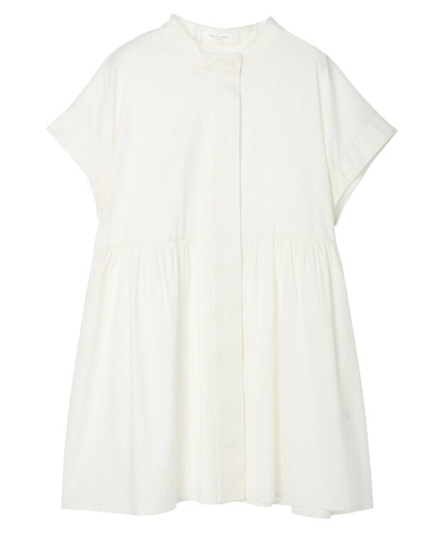 Green Parks 接触冷感　フレンチスリーブチュニック Ecru