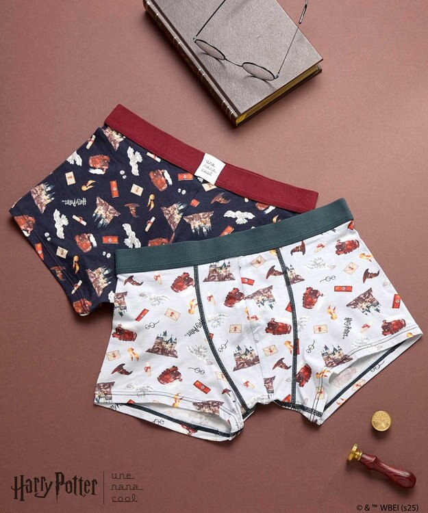 une nana cool 【ハリー・ポッターコラボ】 Harry Potter * une nana cool メンズボクサーパンツ グレー