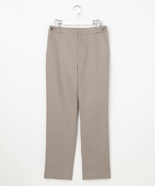 J.PRESS LADIES 【WEB限定カラーあり】TCシャンブレーサテンST テーパード パンツ ブラウン系