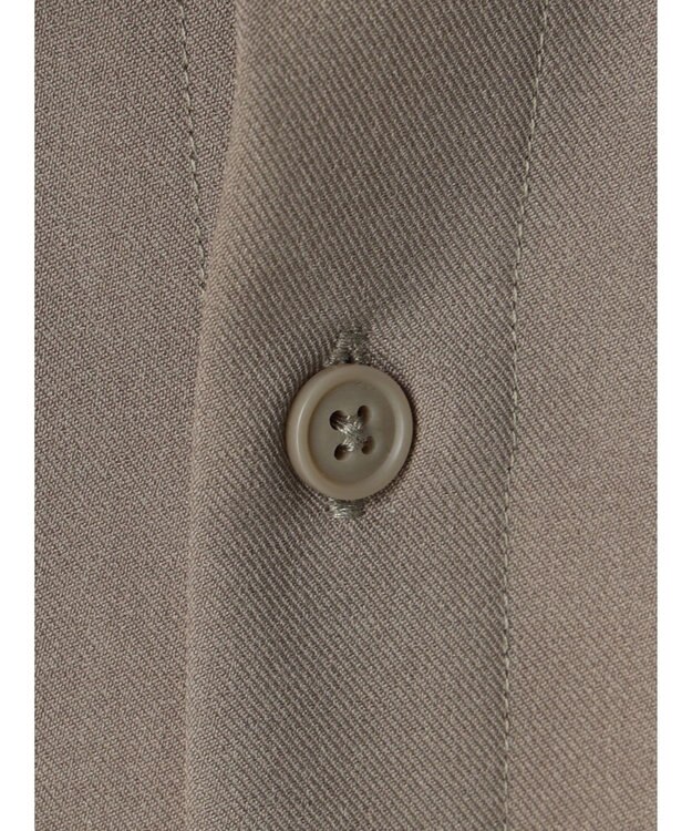 CRAFT STANDARD BOUTIQUE ポリエステルツイルポケッタブルシャツ Gray Beige