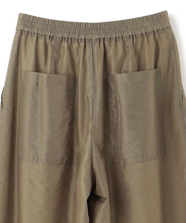 uncrave シアーオーガンジー ワイドパンツ カーキベージュ