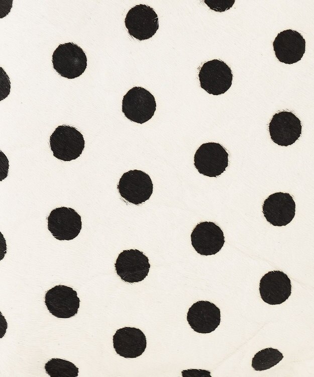 UNBILLION perche 牛革ハラコタイプ×ゴートモバイルウォレットショルダー アイボリー