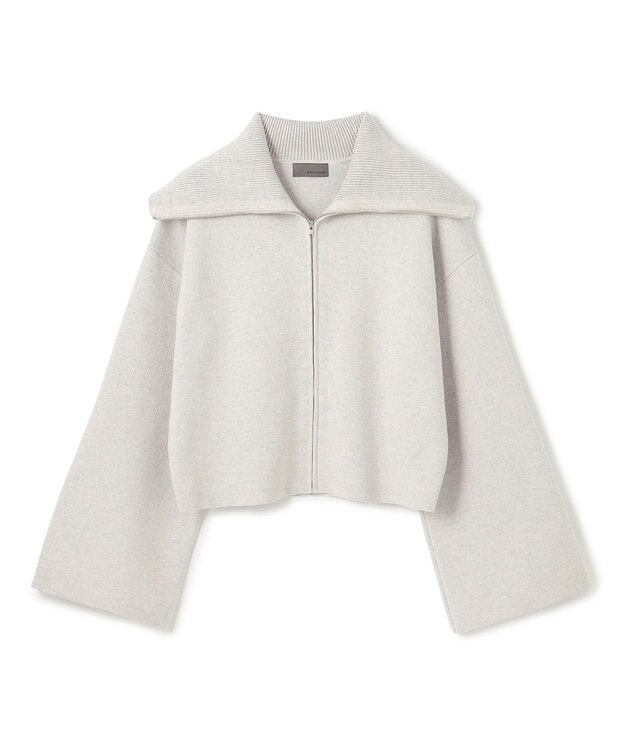uncrave カシミヤブレンドニット ジップアップブルゾン オートミール