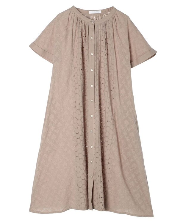 Green Parks Ｉ　パッチワーク刺繍チュニック Mocha