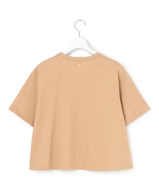 23区 【GLOW6月号掲載/洗える】スビンギザコットン クロップド Tシャツ キャメル系