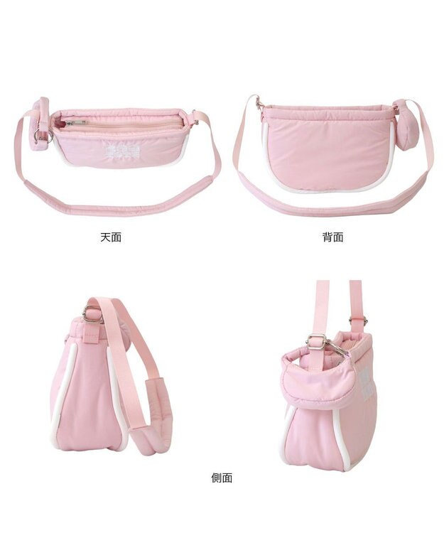 ROOTOTE 3641【ふわふわ軽量】SN.デリ.パファーハーフムーン-A 01：ピンク