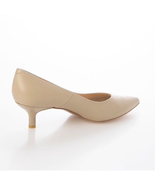 MODE ET JACOMO <MODE ET JACOMO>ポインテッドVカットプレーンパンプス ベージュ