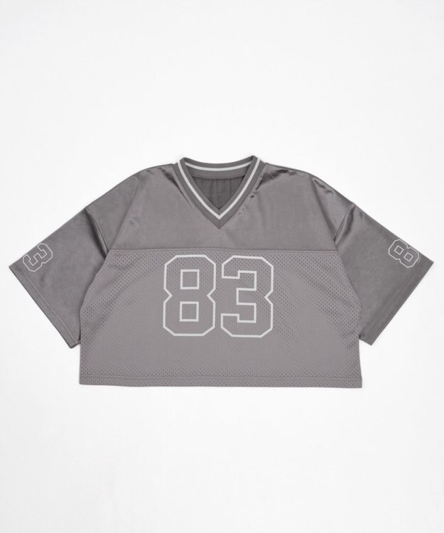 WEGO ゲームナンバリングサテンショートT ライトグレー