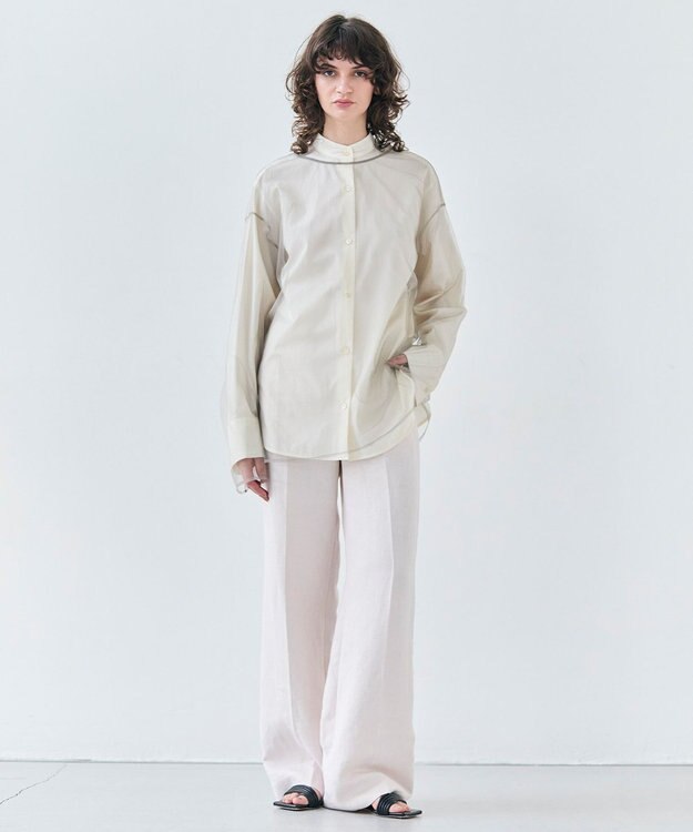 BEIGE， 【GISELe ６月号掲載】CRINUM / ストレートリネンパンツ Light Pink