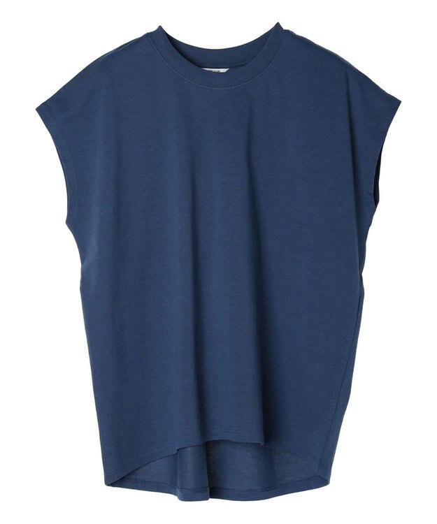 AMERICAN HOLIC 接触冷感フレンチスリーブカットプルオーバー Blue