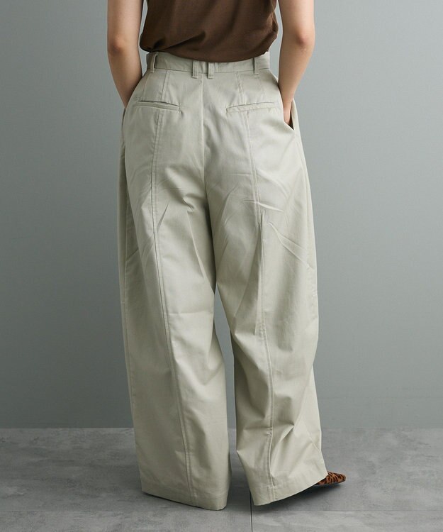 CRAFT STANDARD BOUTIQUE ワイドカーブチノパンツ Light Gray