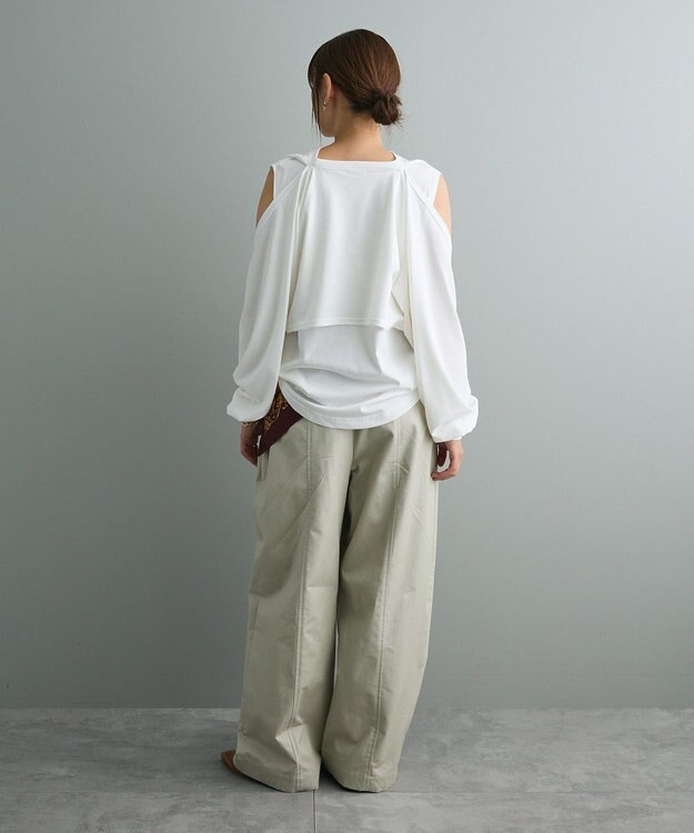 CRAFT STANDARD BOUTIQUE ワイドカーブチノパンツ Light Gray