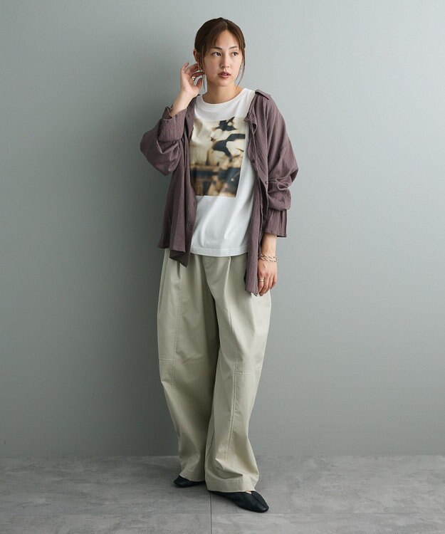 CRAFT STANDARD BOUTIQUE ワイドカーブチノパンツ Light Gray