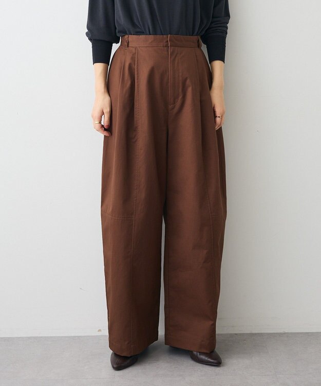 CRAFT STANDARD BOUTIQUE ワイドカーブチノパンツ Brown