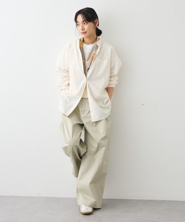 CRAFT STANDARD BOUTIQUE ワイドカーブチノパンツ Light Gray