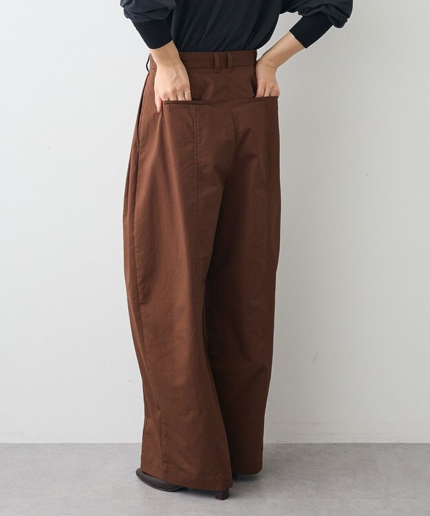 CRAFT STANDARD BOUTIQUE ワイドカーブチノパンツ Brown