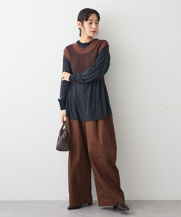 CRAFT STANDARD BOUTIQUE ワイドカーブチノパンツ Brown