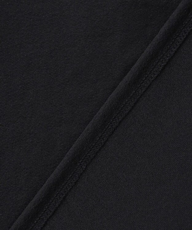 uncrave トリコットシフォン ハーフスリーブカットソー ブラック