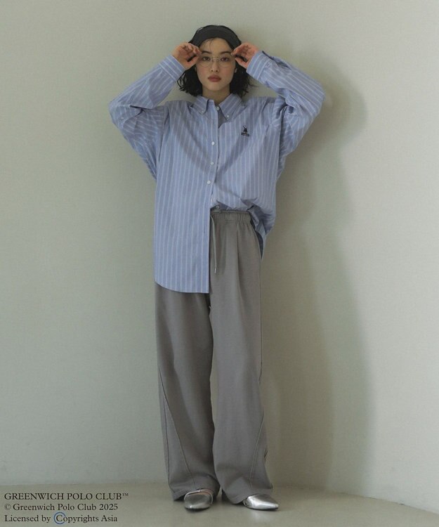 Green Parks ＧＲＥＥＮＷＩＣＨ　ＰＯＬＯ　ＣＬＵＢ　ＢＩＧシャツ Sax