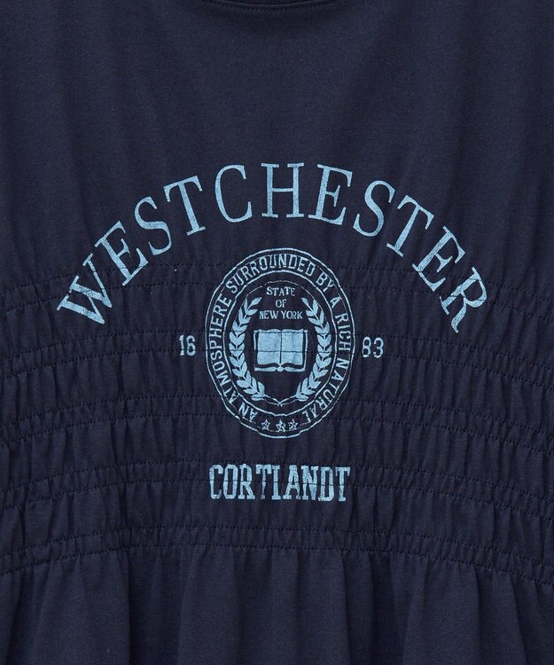 AMERICAN HOLIC カレッジプリントシャーリングプルオーバー Navy