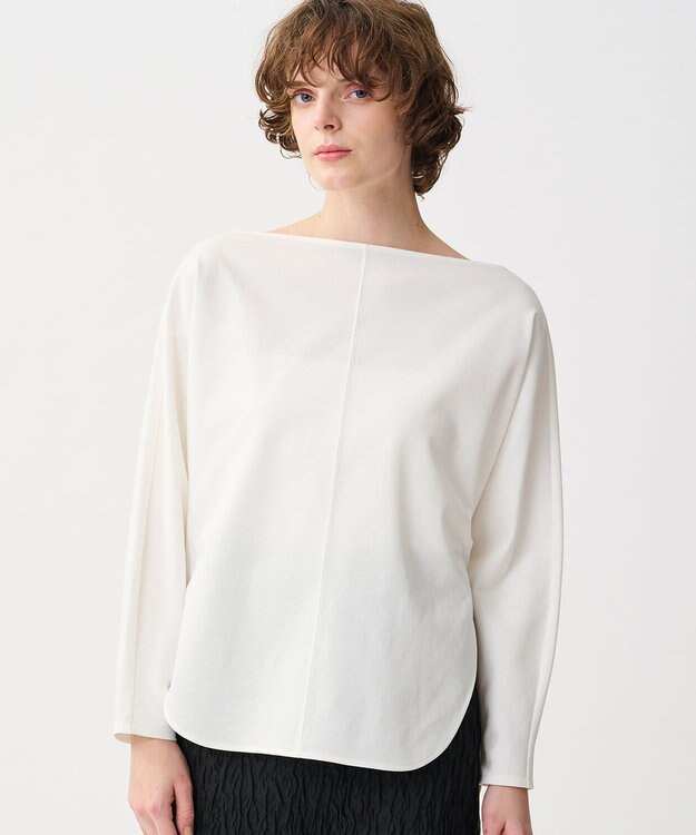 uncrave ダブルフェイスジャージー ドルマンスリーブトップス オフ