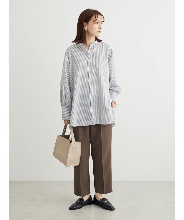 Green Parks きれいシルエットパンツ Khaki