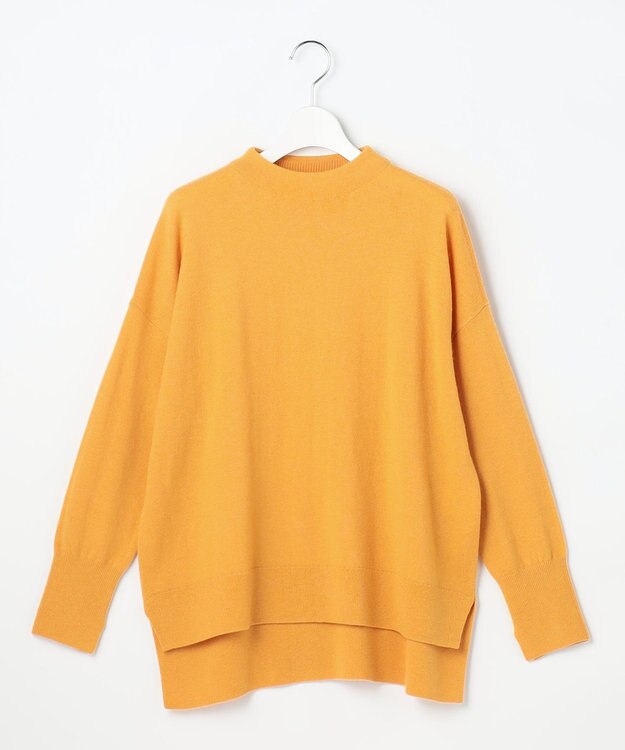 自由区 S 【SHIHOさん着用】ウールハイゲージモックネック ニット イエロー