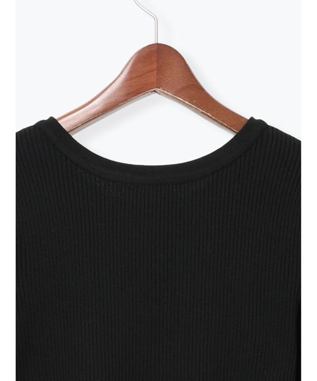 Te chichi 前後2WAYペプラムカーディガン ブラック