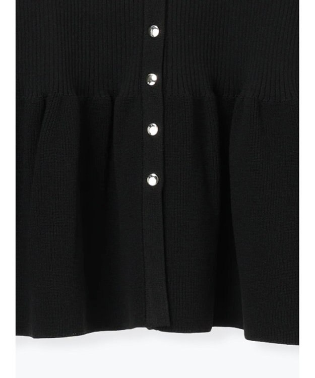 Te chichi 前後2WAYペプラムカーディガン ブラック