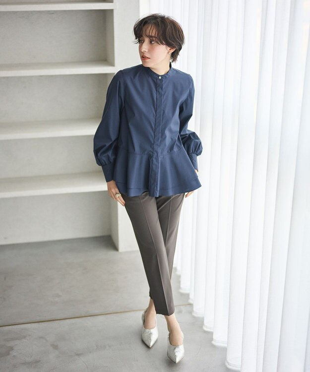 #Newans 美シルエットパンツ チャコール