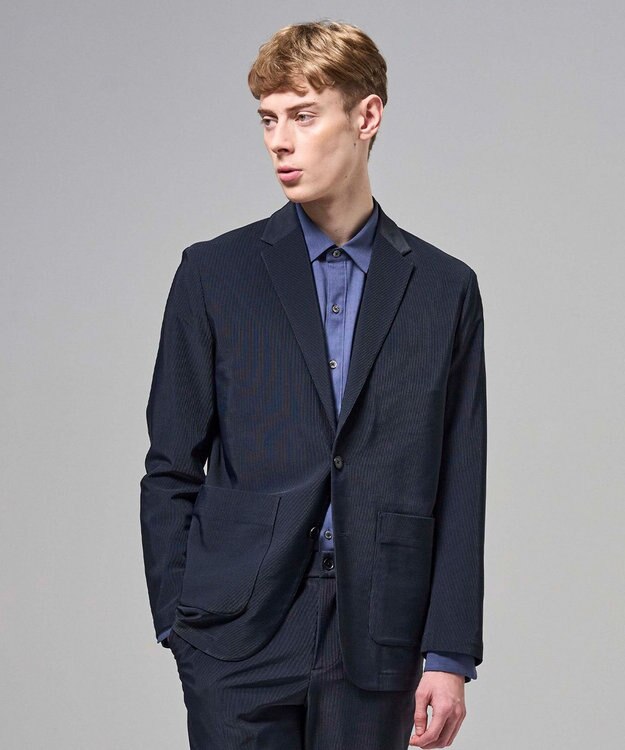 JOSEPH HOMME 【新素材】トリコードレーンストレッチ　ジャケット ネイビー系