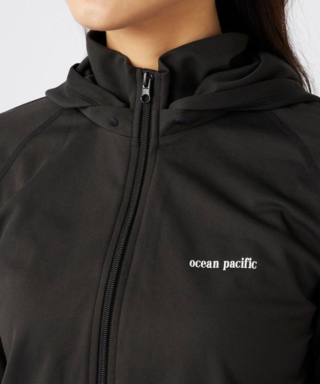 OP／FILA 【Ocean Pacific】2way 鹿の子ラッシュガード チャコールグレー