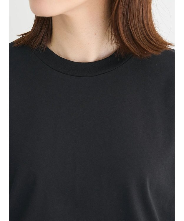 Green Parks プリーツドッキングフレンチワンピース Dark Gray