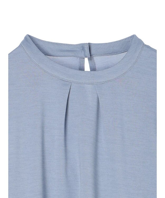 Green Parks 袖ジャガードドッキングプルオーバー Sax