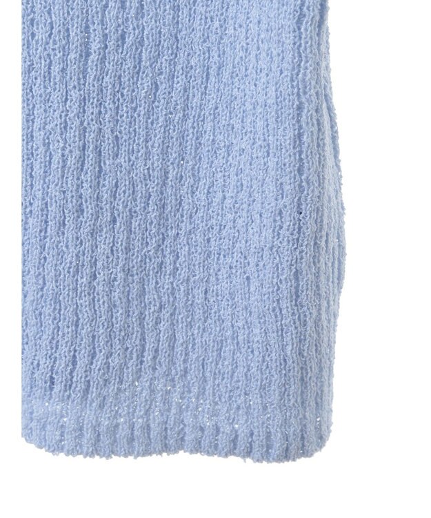 earth music&ecology バイカラーＶネックカーディガン Light Blue