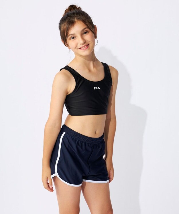 OP／FILA 【FILA】襟付きTシャツ付き３点セット水着 ホワイト
