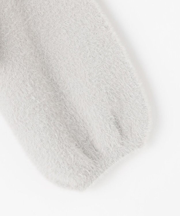 ANY SIS S 【洗える】フェザーボレロ カーディガン ライトグレー