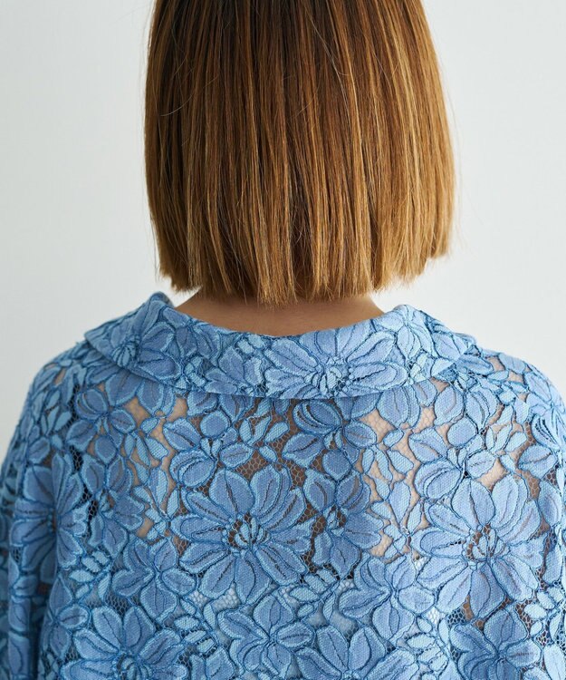 YECCA VECCA [2SET]キャミレイヤードレースシャツ Blue