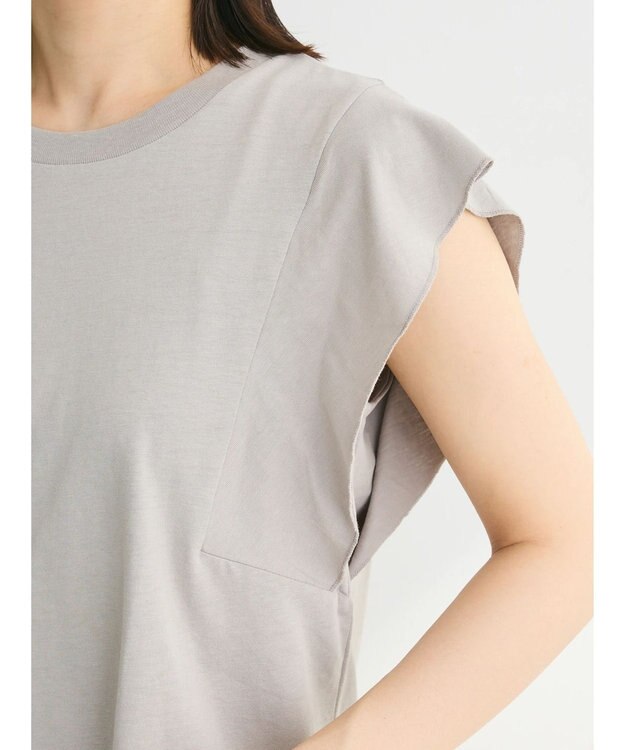 Green Parks ・ＳＵＧＡＲ　ＳＰＯＯＮ【ＣＯＯＬ】フレンチスリーブＴＥＥ Light Gray