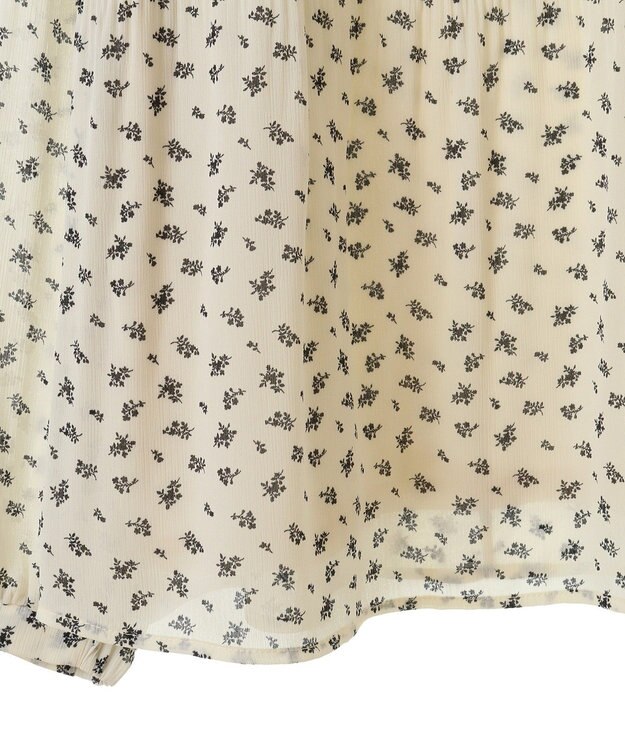 earth music&ecology マジョリカプリーツブラウス Flower