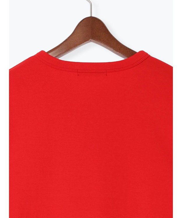 Te chichi カットソークルーネックカーディガン レッド