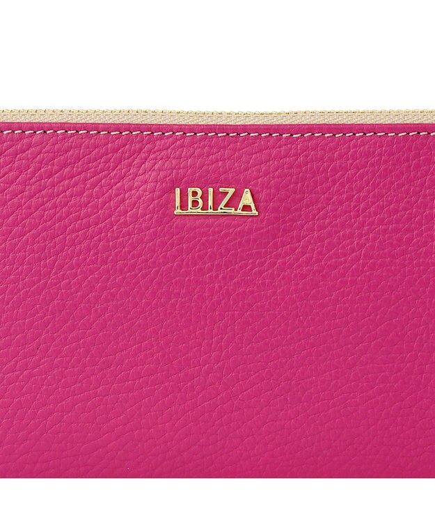 IBIZA クラシカ　L字ファスナー長財布 ダークピンク