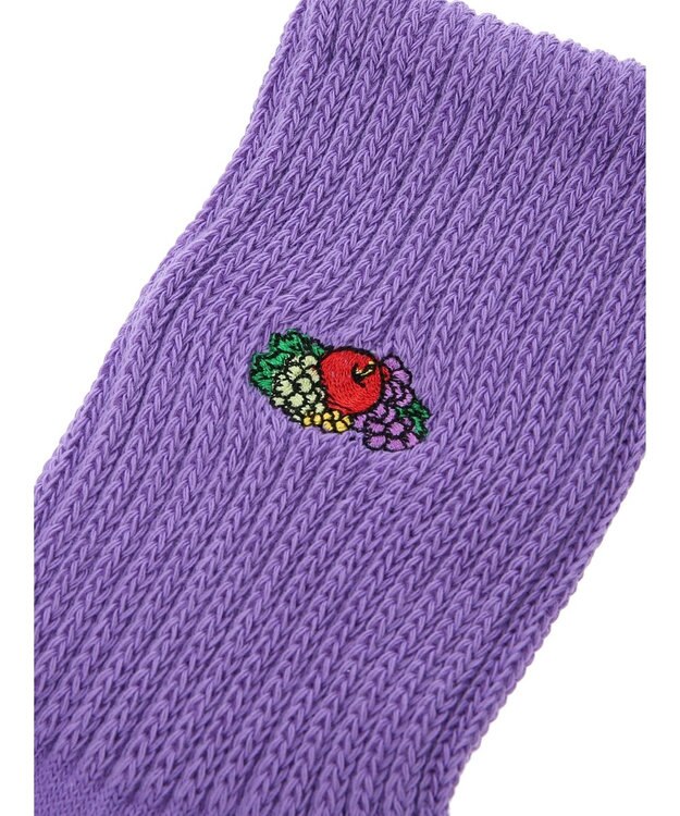 Green Parks ■ＦＲＵＩＴ　ＯＦ　ＴＨＥ　ＬＯＯＭ　刺繍３ＰソックスＢ Mix