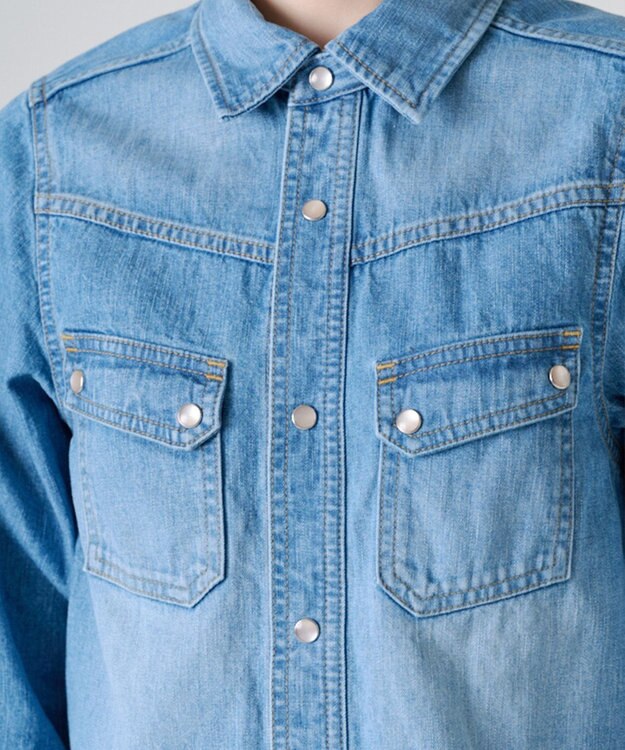 Ripo trenta anni DENIM STANDARD SHIRT BLUE