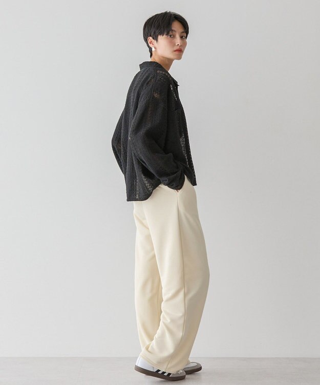 AMERICAN HOLIC Ｗポケットレースシャツ Black