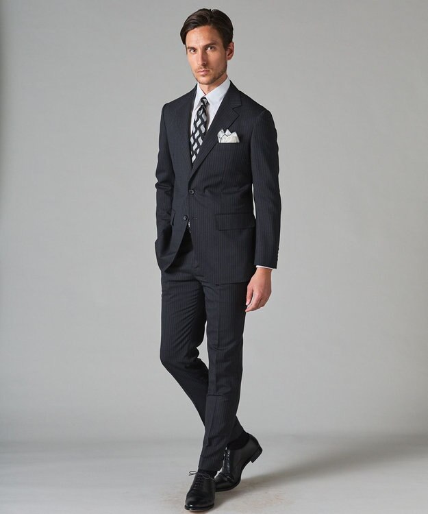 GOTAIRIKU 【形態安定/コンバーチブルカフス仕様】PREMIUMPLEATS_レギュラーカラー 通年ドレスシャツ ホワイト系